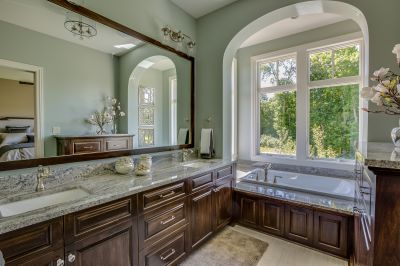 Elegant Bathroom with Granite Vanity